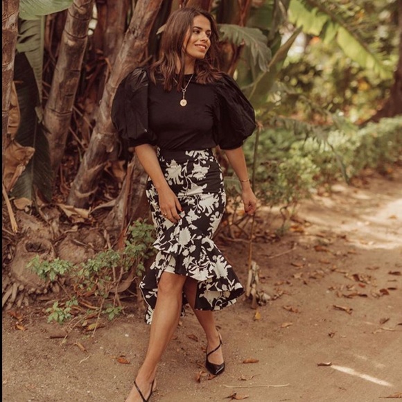 NWT Johanna Ortiz x H&M Flounce Skirt - Picture 3 of 11